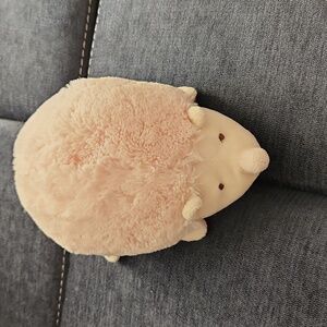 Little Jellycat baby pink Hedgehog rattle plush toy